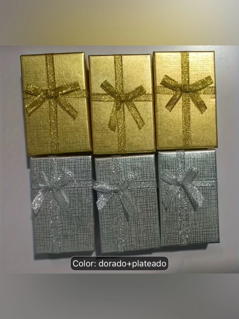 Gold and Silver Decorative Gift Boxes - Set of 6